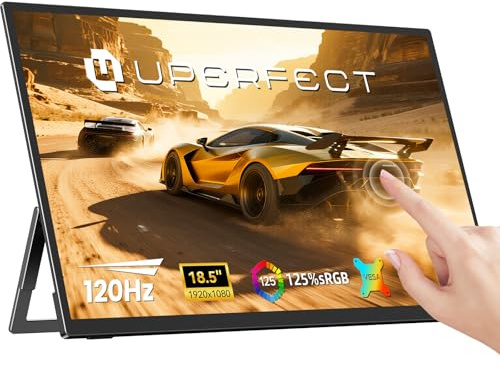 UPERFECT Écran Portable Tactile 18,5 120Hz 1ms Gaming Moniteur FHD