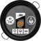 Alises - Padella per paella in acciaio inox smaltato 40 cm (naturalmente antiaderente) - Padella per paella standard 40 cm