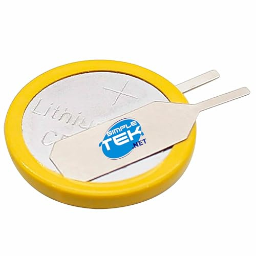 SIMPLETEK - Batteria BIOS Gialla Modello CR1220 per Time Battery | 3 V - 40 mAh