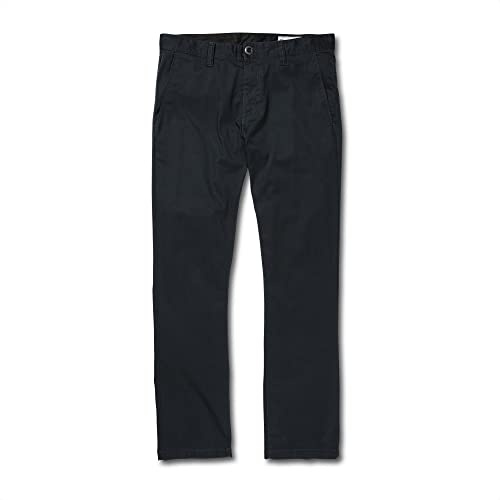 Volcom Frickin Modern Fit Stretch Chino Pant Pantalons, Bleu Marine foncé 1, 36W x 30L Homme