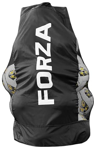 FORZA Jumbo Ball Carry Bag – 283L Heavy-Duty Mesh Sports Equipment Bag with Drawstring Closure & Reinforced Strap | Tearproof 600D Polyester Holds Up to 20 Balls for Soccer, Football & Training
