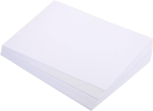 Sixstore fotopapper, glansigt, 5 x 7 tum, paket med 100 ark, 230 g/m², vit, för utskrift av dina favoritfoton, scrapbooking, collage, gör-det-själv-projekt, professionella utskrifter