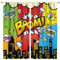 COALHO Watercolor 70s Comic Style Superhero Curtain Funny Cartoon City Night Building Scene Print Window Treatments Thermal Insulated Rod Pocket Blackout Curtains for Bedroom-2 Panels 45 L x 21 W