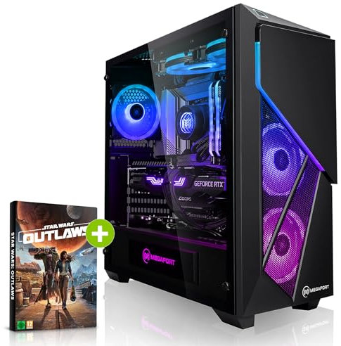 Megaport Gaming PC Intel Core i9-12900KF • Windows 11 • GeForce RTX5070 12GB • 64GB DDR4 • 2000GB M.2 SSD • Wasserkühlung • WLAN • Gamer pc Computer Gaming rechner