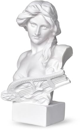 SAVOSWEET Resin Bust Statue Figur,6 15cm Griechische Mythologie Göttin Artemis Bust Sculpture Figur für Home Ornament Office Bookshelf Decor Sketch Practice DIY Art Gift-Artemis