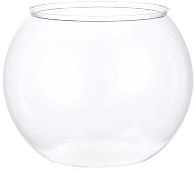 Yonuaret Fischglas Vase | Durchsichtiges Und Bruchsicheres Zubehör Für Aquarien | Aquarium Fischbowl | Für Tischmittelpunkt Zuhause Veranstaltung Innenbereich Und Schreibtisch