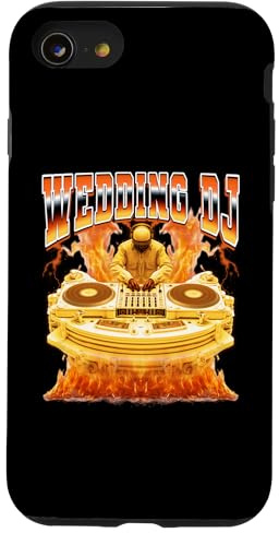 Boda DJ Discjockey Disco Jockey Tocadiscos 90s Bootleg Carcasa para iPhone SE (2020) / 7/8