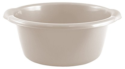 Taupe Plastic 32cm Circular Round Cleaning Washing up Bowl Basin