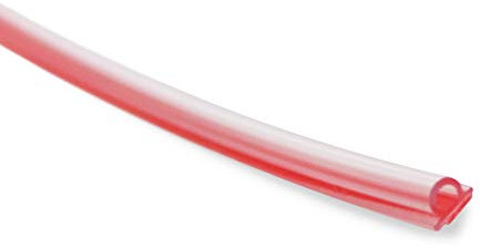 Eatelle - Guarnizione per porta della doccia traslucida in vinile per 5/32 (4 mm) con nastro adesivo 3M preapplicato montato su vetro o parete (per vetro spesso e superiore) 200 cm di lunghezza