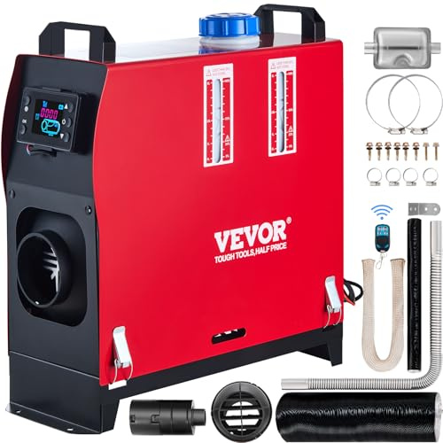 VEVOR Chauffage de Voiture Stationnement 12V 8KW Chauffage Camping Car Diesel avec Switch LCD pour Les camions de Camping-Car