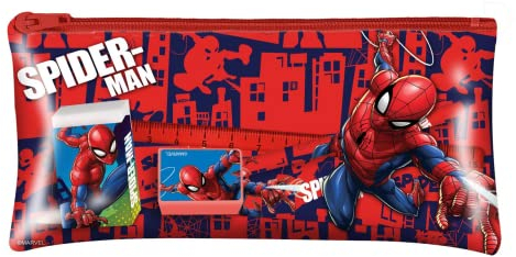 Pappersvaror set med Spiderman fodral