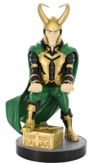 Cableguys Marvel Loki Controller Halter & Handy Ständer - Gaming Zubehör für Zimmer und Schreibtisch-Setup, Ständer Kompatibel mit Xbox-, PlayStation- & den meisten Standard-Controllern