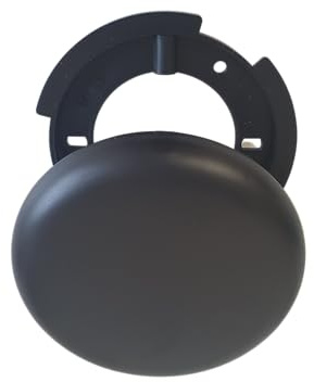 Boîte de dérivation pour lampes - Diamètre : 13 cm - Ultra plate - Noir - Boîte aveugle de plafond - Boîte de jonction - Boîte de distribution en saillie pour lampes et rosaces de plafond - Baldaquin
