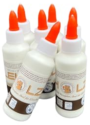 Klötzchenmann Holzleim zum Basteln Holzkleber lösemittelfrei für DIY Projekte für Bastelklötzchen transparent (100 g)