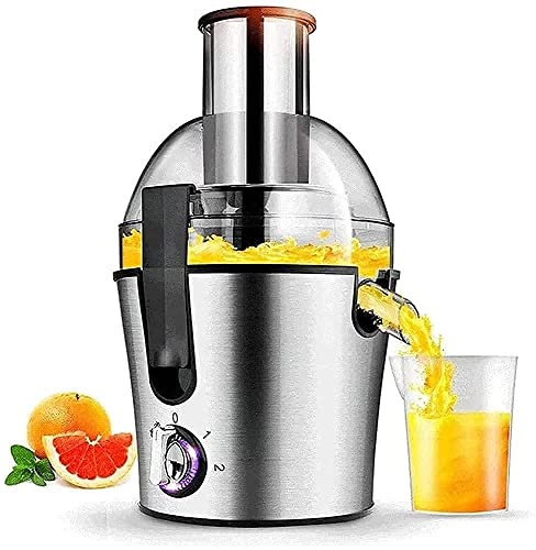 Juicermaskin, Juicerextraktor 3-hastighets centrifugaljuicer för frukt och grönsaker Kraftfull juicepress med pluspulsfunktion