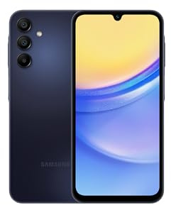 Samsung SM-A156B Galaxy A15 Dual SIM 5G 4GB RAM 128GB Blue Black EU (Renewed)