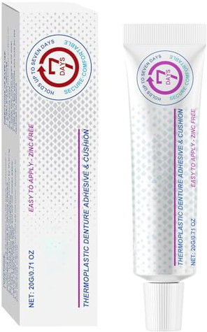 Adesivo per Dentiera,Crema Adesiva per Dentiere - Pasta Morbida Originale a Lunga Durata, Delicata e Confortevole per Uso Domestico, Uomo, Donna e Viaggio