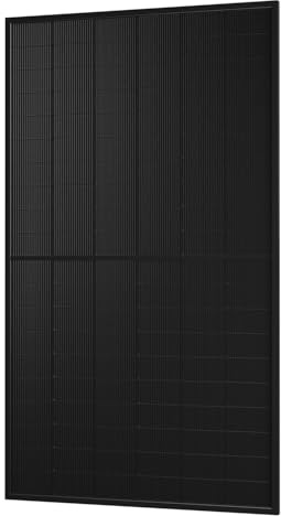Powerness® JASolar 500Wp Full Black Bifaziale Solarmodule, N Typ Doppelglas Monomodule mit 0–5W positiver Leistungstoleranz, Modell JAM60D41LB 500W geeignet für Balkonkraftwerk (0% MwSt)