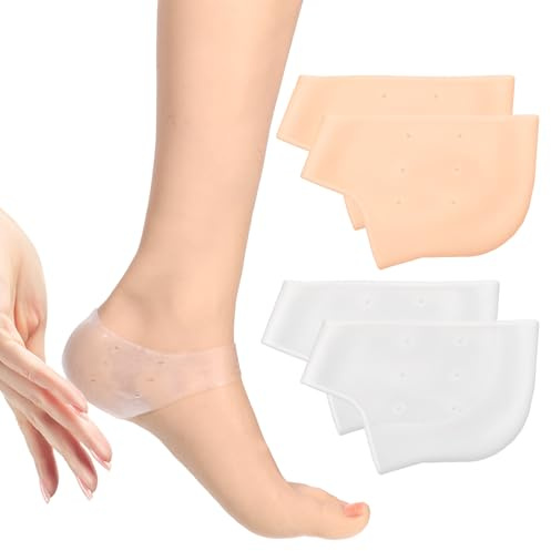 Silicone Heel Protectors for Shoes, 4 Pcs Silicone Heel Cups