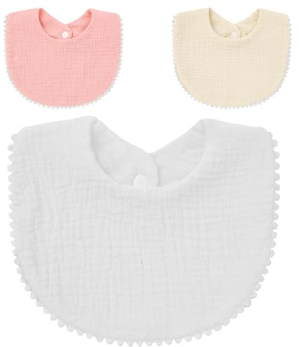 Muslin Drool Bibbs, småbarn Bib Mjuk småbarn Bandana Drool Bibbs