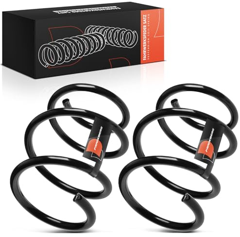 Frankberg 2x Muelles de chasis Muelles de suspensión Compatible con M.i.n.i R50 R53 M.i.n.i Cabrio R52 Replace# 31336763149,RH3516