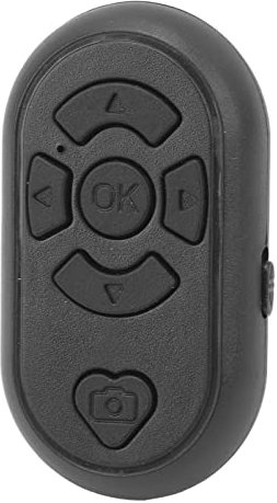 Bluetooth Fernbedienung, 32,8 Fuß Kabelloser App Seitenwender, Kabellose Telefonkamera Fernbedienung, Fernauslöser für Smartphones, Selfie Seitenumblätter App (Schwarz)