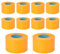 HRKVSK 10 Rollen Goldband Klebeband, 50mm x 50m Malerkrepp Kreppband Wasserfest, Leicht zu Schälen, Abklebeband Lackieren Auto, Abklebeband Maler Gold Abdeckband für Dekorative Autolackierung