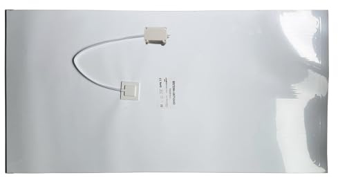 Genérico Lámina Antivaho Eléctrica para Espejo de Baño 40x80 cm | Cobertura hasta 55x95 cm | 80W 220V | Autoadhesiva | Antiempañante Espejo Baño