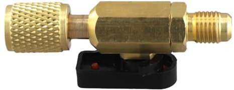 Bamberg Válvulas de Bola Rectas de Refrigerante R410A de Latón Mangueras de Carga de CA Válvulas de Bola Rectas de Refrigerante de 1/4 Pulgada