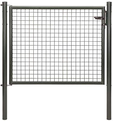 Alberts 650162 Wellengitter-Einzeltor | verschiedene Breiten und Höhen | anthrazit-metallic | Breite 125 cm | Höhe 100 cm