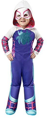 Rubie's Official Marvel Spidey and his Amazing Friends Ghost Spider Deluxe Toddler Costume, Age 2-3 Years Halloween Halloween