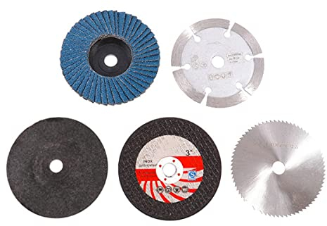 Monaghan 5 Dischi da Taglio da 75 Mm per Smerigliatrice Angolare da 10 Mm, per Circolare nel Metallo, Disco Abrasivo Piatto, Disco Abrasivo