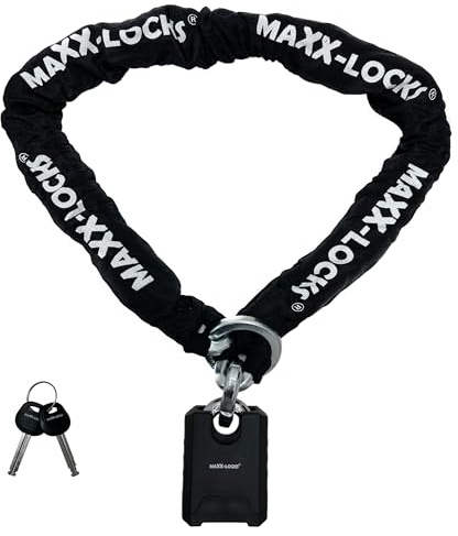 Maxx-Locks Gore - Antivol Moto ART 5 - Chaîne Antivol pour Scooter et Moto - Cadenas Art5 avec Maillons en Acier Trempé - 150cm