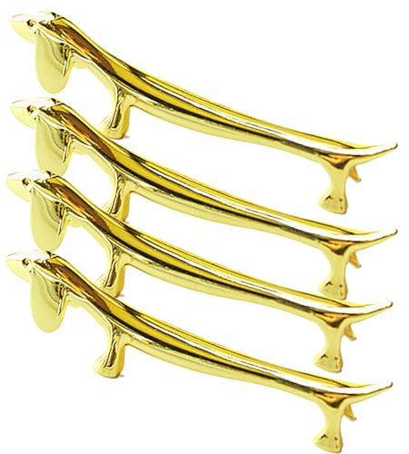 Renopfect Lot de 4 bancs à couteaux, porte-baguettes en métal pour chien, porte-couverts pour table, en forme de chien, porte-couverts pour couteaux, fourchettes, cuillères, repose-couteaux