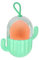 TB1 PRODUCTS Makeup Sponge with Cactus Design Holder – Portable Beauty Blender Travel Case – Non-Latex, Soft Foam Makeup Applicator in Compact Storage Box for Daily & On-the-Go Use