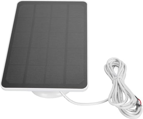 CHICIRIS Videodörrklocka Solpanelladdare Enkel Installation Solpanel för Dörrklocka 2K-kamera för Uteplatsbruk (CSP4W-U-W)