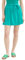 TOM TAILOR Denim Damen Basic Mini-Rock mit Leinen, bright green, L