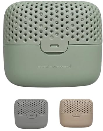 AbsoDry Duo Family - Deumidificatore casa muffa - più qualità dell'aria - Deumidificatore portatile anti muffa - Assorbi umidità armadio e bano – Verde bosco
