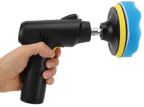 Tyenaza Cordless Buffer Polisher, USB Rechargeable 3 Speeds Adjustable Portable Electric Polishing Machine for Waxing Grinding