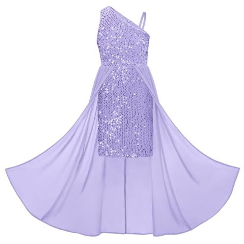 GRACE KARIN Robe à Sequins Asymétrique sans Manches Une épaule pour Petite Fille en Ligne