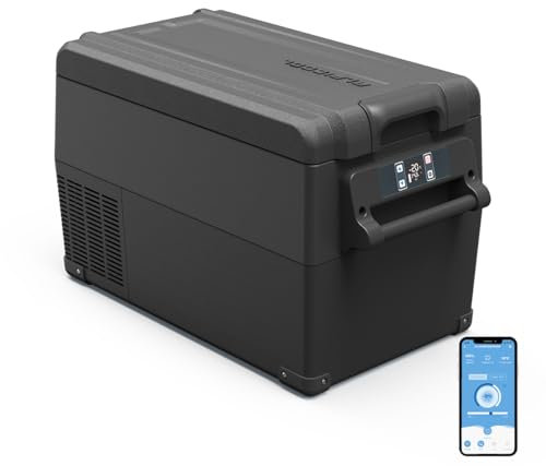 Alpicool NCF35 35L Kompressor Kühlbox 12V tragbarer Mini-Kühlschrank elektrische Gefrierbox klein Gefrierschrank für Auto camping, Lkw, Boot, -20℃ bis 20℃(Schwarz)