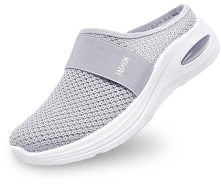 Generico Ciabatte Ortopediche Donna Estive Slip On Leggere Pantofole Antiscivolo Chiuse Scarpe con Plantare Estraibile Morbido Traspiranti Sneakers Ciabatte Donna Estive Comode