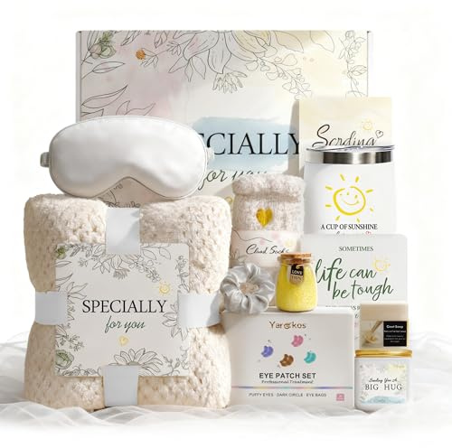Cesta de regalo con 11 productos de cuidado personal para mujeres, regalo de cumpleaños para madre, hermana, amiga. Perfecto para recuperación o como regalo de agradecimiento.