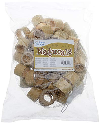 Baker Ross AF924 Natural Bamboo Circle Cuts Value Pack — Ideal for Arts and Crafts, Sensory Stimulation, and More (Pack of 50), 500g