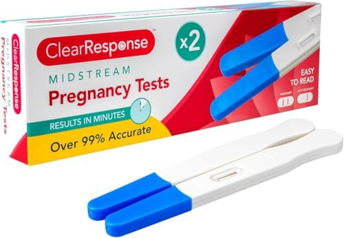 FERRIS | 2 Pack Midstream Pregnancy Test Kit - Early Detection with Over 99% Accurate Results | Fast & Reliable Home Pregnancy Tests, Easy-to-Use Tests for Women & Clear Results - Discreet Packaging