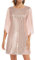 GRACE KARIN Femme Cocktail Robe à Paillettes Chic Décontractée à Manches 3/4 Coupe Ample Élégante pour Noël Soirée XXL Rose à Sequins