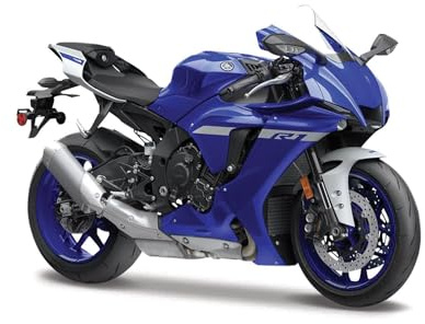Maisto Yamaha YZF-RI - Modellino da collezione pressofuso incredibilmente dettagliato, scala 1:18, blu
