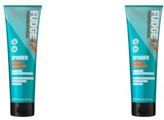 Fudge Professional Xpander Volumizing Shampoo, 180 Percent Denser Hair, for Fine, Flat Hair, Colour-Lock and Bond Repair Technology, 250 ml (Pack of 2)