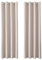 MRTREES Rideaux Occultant - Rideaux Salon Moderne Thermiques Isolants Anti Froid et Chaleur Rideau Beige Opaque à Oeillets pour Maison Chambre, 140x275 cm, Lot de 2