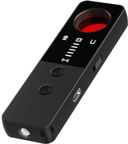 Mikrospion- och GPS-detektor för bil, hem, kontor kameror och trådlösa ficksignaler med dubbelt larm och LED-ficklampa (T4)